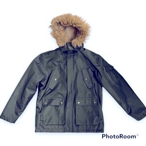 English Laundry Sherpa Faux Fur Coat Extra Large